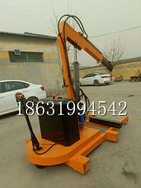 镶黄旗自卸车厢随车吊 自制轮式四不像起重机 四驱平板吊 5吨 贵盛